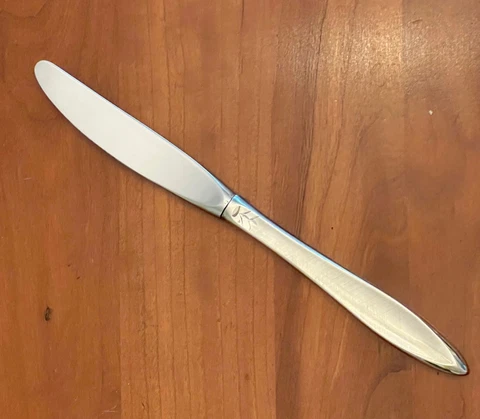 Gorham ASPEN Sterling Silver Handle Dinner Knife 9" Modern Stainless blade Cover
