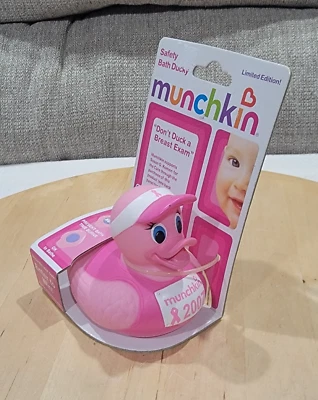 Munchkin Pink 2007 Breast Cancer Awareness Hot Safety Bath Ducky edición limitada Foto 1 de 4