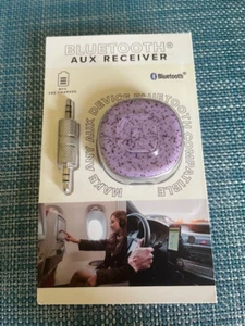 Vivitar Bluetooth AUX Receiver 3.5mm Male-to-male USB-C Charging (PURPLE) *NEW - Afbeelding 1 van 9