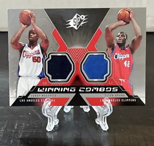 2005-06 SPx Winning Combos Materials Corey Maggette Elton Brand Clippers “READ” - Picture 1 of 3
