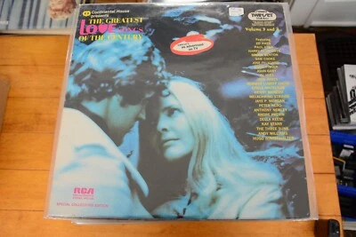 THE GREATEST LOVE SONGS OF THE CENTURY VOL 3 & 4 DOUBLE LP 12" VINYL VG++ [41] - Image 1 of 4