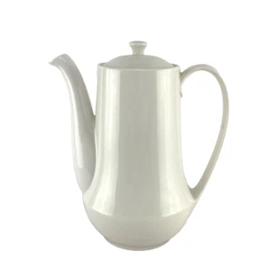 Vintage Homer Laughlin Triumph Snow White Coffee Pot American China MCM - Picture 1 of 10