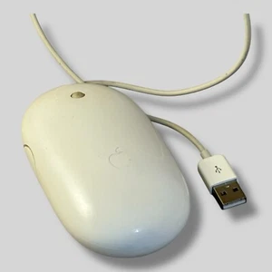 Apple A1152 Mighty Mouse USB Wired Optical Scroll Ball Mac A1152 – Tested - Picture 1 of 2