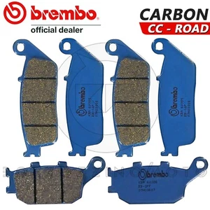 PASTIGLIE FRENO BREMBO BLU ANTERIORI + POSTERIORI KAWASAKI Z 750 2007 2008 2009 - Foto 1 di 3