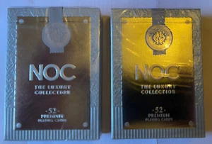 NOC Luxury Edition Silver Set Playing Cards 2 Poker Decks Gilded & Standard - Bild 1 von 3