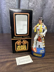 Vintage 1977 ALOHA ELVIS McCormick 8” Decanter & Music Box NIB (6) - Picture 1 of 22