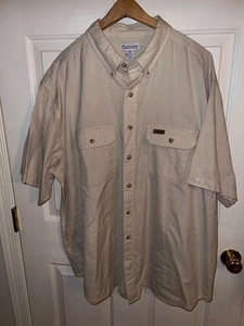 Carhartt Kurzarm Hemd Baumwolle Canvas Button Down Khaki Gr. 2XL - Bild 1 von 16