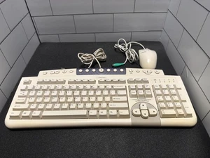 Vintage Compaq Wired USB Keyboard & Mouse Combo Model SDM4540UL (Tested & Works) - Picture 1 of 13