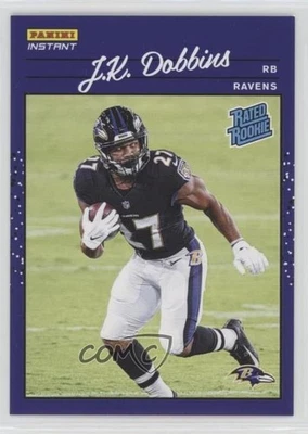2020 Panini Instant NFL 1990 Rated Rookie /2044 JK Dobbins #RR23 RC - Image 1 of 2