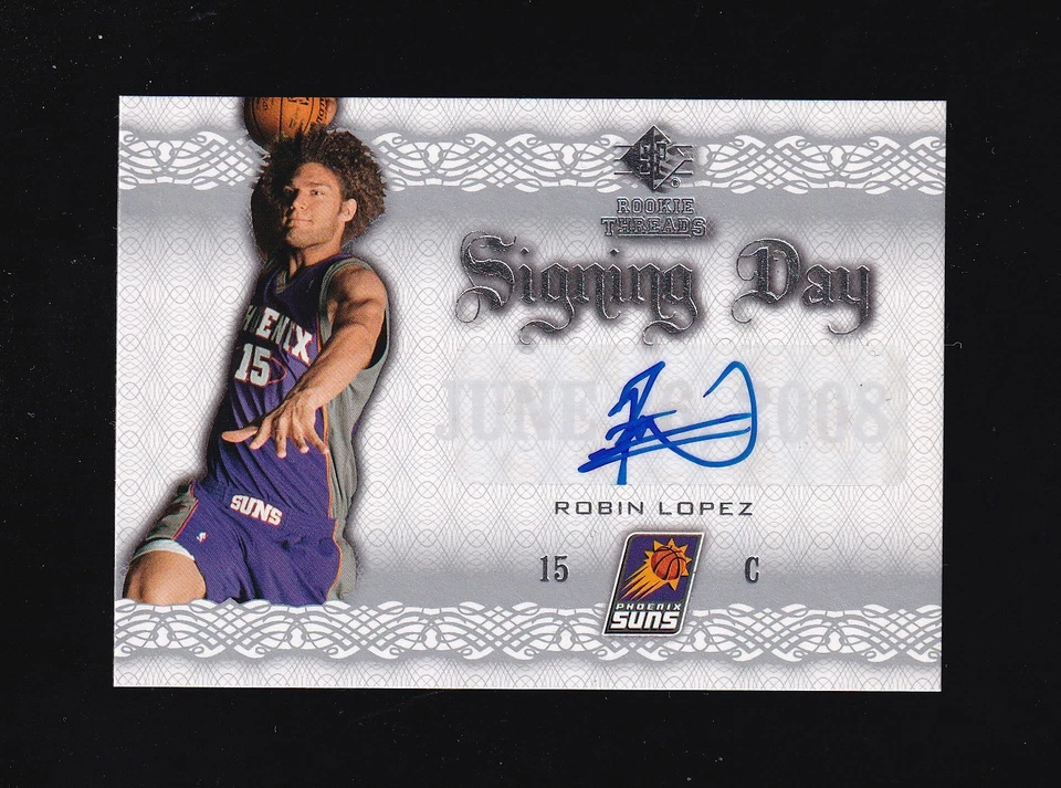 2008-09 SP Rookie Threads Día de la Firma Robin López Autógrafo #SD-RL Phoenix Suns Foto 1 de 2