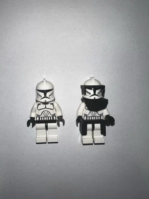 LEGO STAR WARS CLONE TROOPER (PHASE 1) BLACK VISOR, PAULDRON AND KAMA SW0223 - image 1 of 2