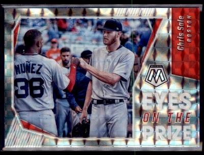 2021 Panini Mosaic Eyes on the Prize Silver Mosaic Prizm Chris Sale Boston EOP7 - Image 1 of 2