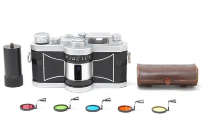 RARE Accessories [TOP MINT] Panon Widelux F6 Silver 35mm Panoramic Camera JAPAN - Image 1 of 4