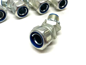Thomas & Betts 5342 Liquidtight 45-Deg Conduit Connector 1/2" (Box of 50) S5 - Picture 1 of 4