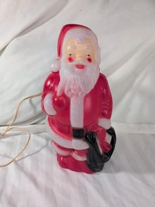 Vintage Empire Santa Claus Blow Mold 13" Table Top 1968 Plastic Made in USA - Picture 1 of 6