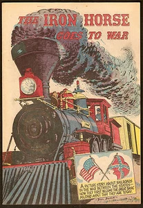 1960 IRON HORSE GOES TO Civil WAR American Railroad Assn. PROMO GIVEAWAY COMIC - Picture 1 of 2