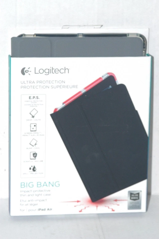 Logitech Big Bang Folding Impact Protective Folio Case for iPad Air - Graphite - Image 1 of 1