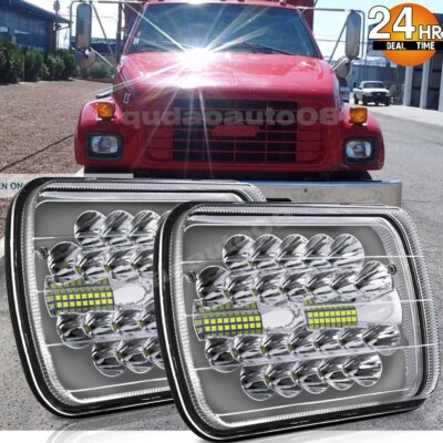 Пара прожекторных фар 7x6 дюймов подходит для GMC TopKick C6500 C5500 C4500 Truck 2003-2009 - Изображение 1 из 4