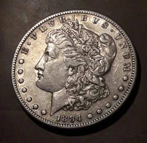 1884-S Morgan Silberdollar  - Bild 1 von 2