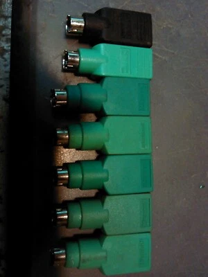 Round IRQ Mouse & Keyboard Adapters PS2 to USB Female Adapter - Image 1 of 4