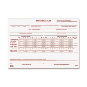 Rediform Driver's Daily Log Book, Carbon, 2 Part, 5.5 x 7.875 Inches, 31 Form... - Picture 1 of 1