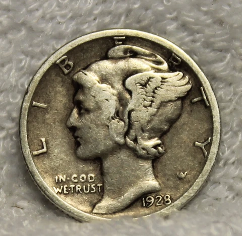 mercury dimes 1928S Cover