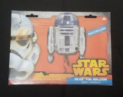 Star Wars R2-D2 Foil Balloon Birthday Party Decoration XL Multi-Balloon Disney  - Image 1 of 3