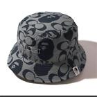 A Bathing Ape × Coach Collaboration Blue Bucket Hat Size L New From Japan