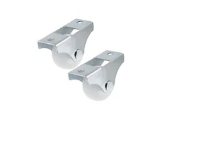 2 Pcs Small Swivel Caster Wheel robot platform project Fixed Metal Plate 1" B13 - Picture 1 of 2