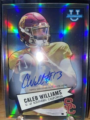 2022 Bowman Chrome U Caleb Williams Auto #17/99 52 Bowman - Image 1 of 4