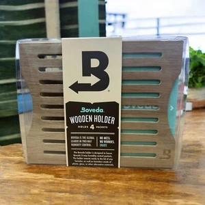 Wooden Boveda Holder Humidity Pack Container for 4 x 60 Packs Cigar Humidor Home - Picture 1 of 6