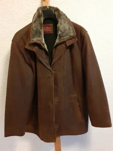 WILDLEDERJACKE Herren, Abercrombi & Fitch , RIND NUBUK, braun, Größe 25 - Bild 1 von 8
