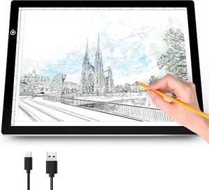 Premium A3 Light Pad with Adjustable Brightness - Essential Tool for Creativity - Picture 1 of 8
