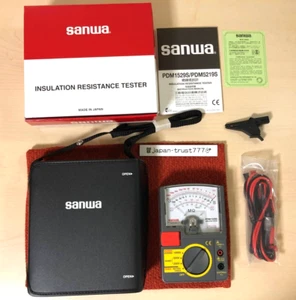 SANWA 3 Range Insulation Resistance Tester 1000V/500V/250V PDM1529S *NEW* - Picture 1 of 23