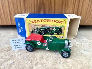 MATCHBOX LESNEY YESTERYEAR Y5-2 BENTLEY ISSUE 9* DIFFICULT *NMIB* - Picture 1 of 5