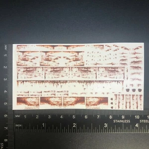 Clear 1:64 Waterslide Decal for Diecast Weathering Effect Red Rust Grunge - Picture 1 of 5