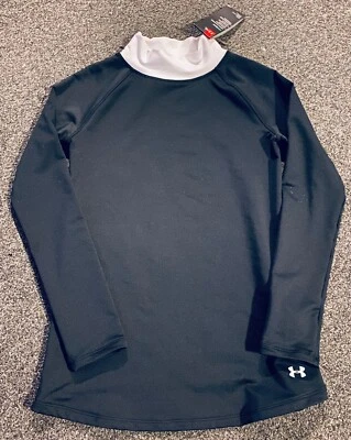 Under Armour Girls Fitted Turtleneck Top ColdGear® Long Sleeve Mock Youth XL - Image 1 of 4
