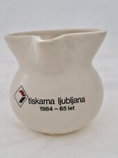Vintage Tiskarna Ljubljana 1984-65 Let Jug With Small Chip On Top