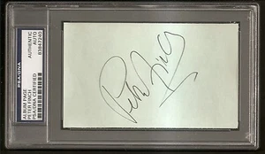 Peter Finch Network Best Actor Oscar Academy Album Page Signed Auto PSA/DNA - Picture 1 of 1