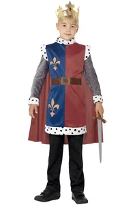Renaissance Medieval King Arthur Boy Child Costume - Picture 1 of 2