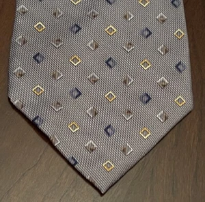 Nautica Gray 100% Silk Men’s Neck Tie Made In China - Picture 1 of 9