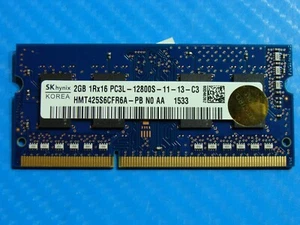 HP 15.6" 15-af113cl SO-DIMM RAM Memory 2GB PC3L-12800S 691739-005 HMT425S6CFR6A - Picture 1 of 2