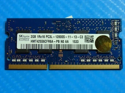 HP 15.6" 15-af113cl SO-DIMM RAM Memory 2GB PC3L-12800S 691739-005 HMT425S6CFR6A - Image 1 of 2