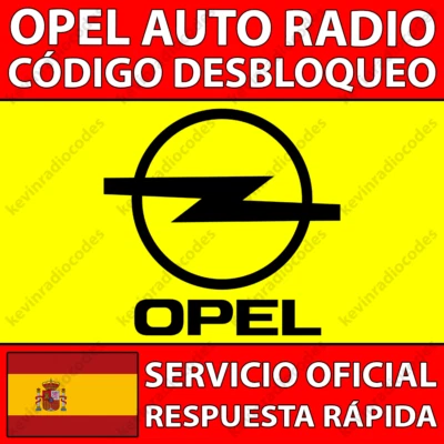 ✅OPEL RADIO CODIGO DESBLOQUEO TOUCH & CONNECT ANTARA ASTRA CORSA VIVARO ZAFIRA✅ - Imagen 1 de 3