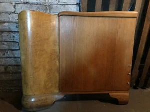 Omas Bett aus echtem Holz Birne Furnier mit Lattenrost - Bild 1 von 2