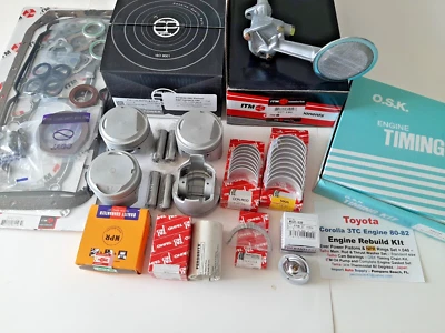 Toyota Corolla 3TC Engine Rebuild Kit, Pistons,Rings, Bearings,Timing Kit, G/Set - Image 1 of 3