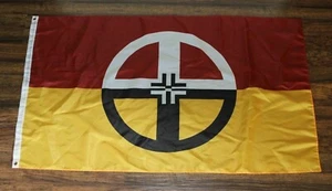 Indianer Indianer Heilung Flagge Stamm Stamm Heilung 3x5 USA Versender Pfanne  - Bild 1 von 4