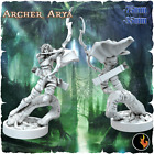 Arya Archer - 1/24 75mm Large scale artistic/pinup resin model RKS3D
