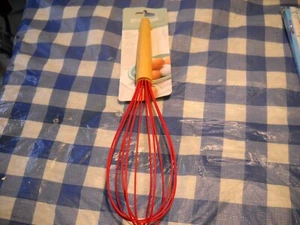 1- GoodCook Silicone Balloon Shape Whisk, Red, BPA Free, Heat Safe - Picture 1 of 4