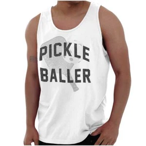 Sport Pickle Baller Paddleball Racket Player Tank Top T Shirts Tees Men Women - Picture 1 of 7